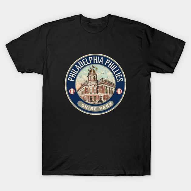 Philadelphia Phillies Patch by Buck Tee T-Shirt by Buck Tee